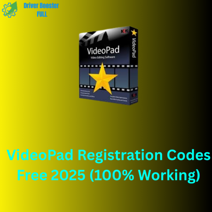 VideoPad Registration Codes Free 2025 (100% Working)