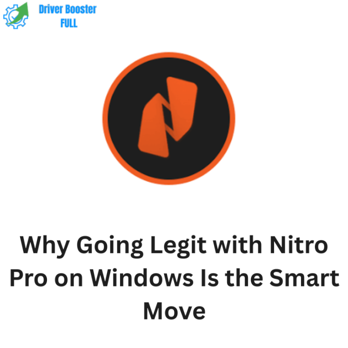 Why Going Legit with Nitro Pro on Windows Is the Smart Move